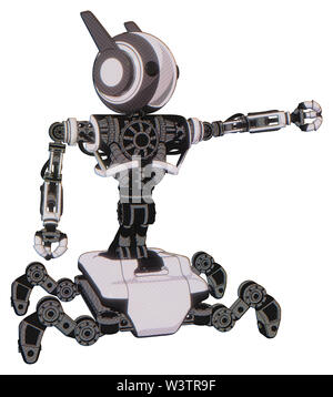 Mech Elemente enthalten: Runder Kopf, maru Augen, Kopf winglets, schwere obere Brust, keine Brust plating, insekt Walker Beine. Material: weißer Halftone... Stockfoto