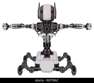 Mech Elemente enthalten: Runder Kopf, maru Augen, Kopf winglets, schwere obere Brust, keine Brust plating, insekt Walker Beine. Material: weißer Halftone... Stockfoto