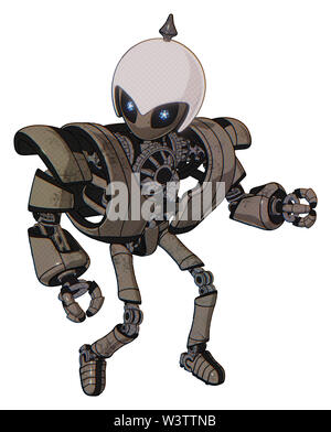 Droid Elemente enthalten: grau Alien style Kopf, Augen, Helm, schwere obere Brust, schwere mech Brust, ultralight Fuß exosuit. Material:... Stockfoto