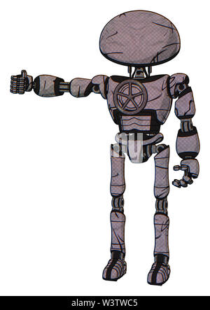 Roboter, die Elemente enthalten: Kuppel Kopf, Brust, Brust exoshielding Ventil Kurbel, ultralight Fuß exosuit. Material: dunkle Skizze doodle. Situation:. Stockfoto