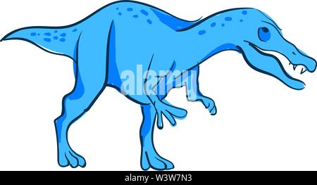 Blau mit, Illustration, Vektor auf weißem Hintergrund. Stock Vektor