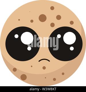 Cute cookie, Illustration, Vektor auf weißem Hintergrund. Stock Vektor
