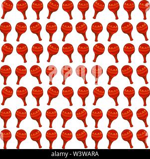Maracas Tapete, Illustration, Vektor auf weißem Hintergrund. Stock Vektor
