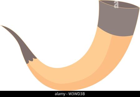 Wein Horn, Illustration, Vektor auf weißem Hintergrund. Stock Vektor