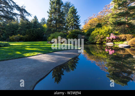 Schöne Kubota Garten Garten mit See Stockfoto