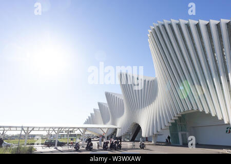 MEDIOPADANA BAHNHOF, REGGIO EMILLIA, ITALIA Stockfoto