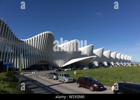 MEDIOPADANA BAHNHOF, REGGIO EMILLIA, ITALIA Stockfoto