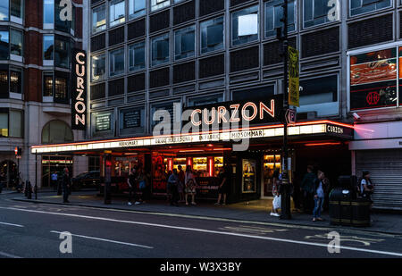 Curzon Soho Kino, Shaftesbury Avenue, London W1, England, UK. Stockfoto
