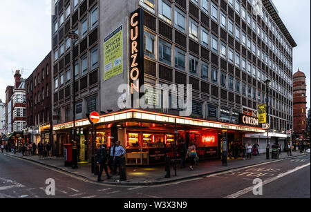 Curzon Soho Kino, Shaftesbury Avenue, London W1, England, UK. Stockfoto