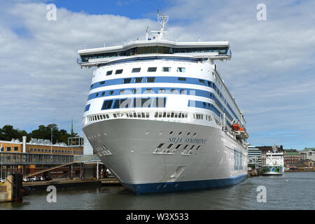 Silja Line, Finnische cruiseferry für Auto, Fracht- und Passagierverkehr und dem Verkehr zwischen Finnland und Schweden Stockfoto