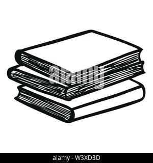 Stapel von Büchern. Vector Illustration Stock Vektor