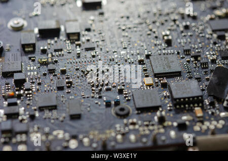 Close up Notebook Computer Platine Stockfoto
