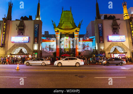 TCL Chinese IMAX Theatre im Hollywood Blvd, Los Angeles California USA Stockfoto