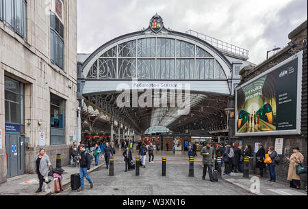 Paddington Station in West London Stockfoto