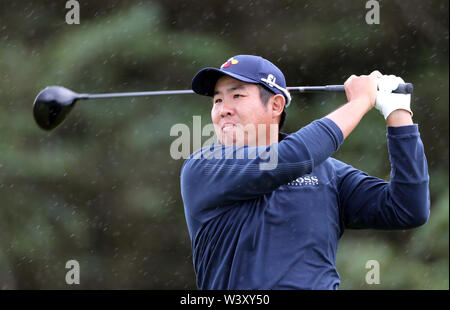 Südkoreas Byeong Hun ein T-Stücken aus dem 5. Tag eines der Open Championship 2019 im Royal Portrush Golf Club. Stockfoto