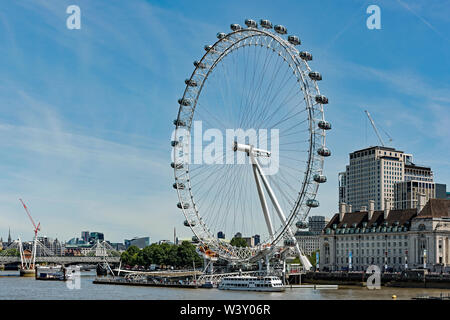 London Eye views Stockfoto