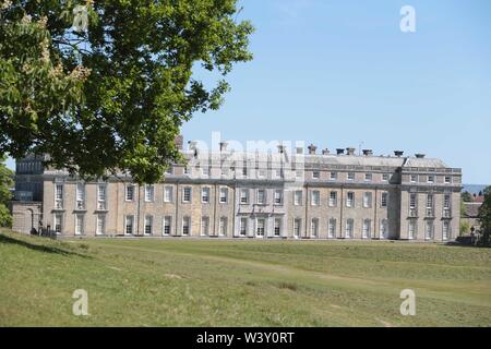 Petworth House in der Pfarrei von Petworth, West Sussex, England, ist eine späte 17. Jahrhundert Grad I country house aufgeführt. Stockfoto