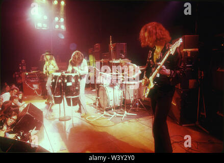 DEEP PURPLE Englisch rocvk Gruppe mit Jon Lord, Roger Glover, Ian Gillan, Ian Paice und Ritchie Blackmore an der Long Beach Arena am 15. April in Long Beach, Kalifornien, 1973. Foto: Jeffrey Mayer Stockfoto