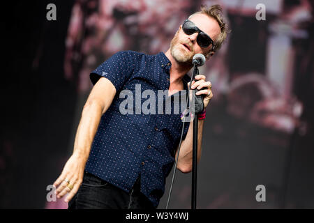 Die Nationalen führt live auf der Bühne während der britischen Sommer am Hyde Park am 13. Juli 2019 in London, England Stockfoto