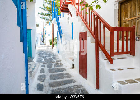 Mykonos Stadt, Mykonos, Kykladen, Griechenland Stockfoto