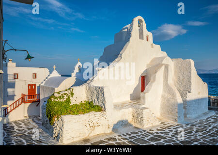 Paraportiani orthodoxe Kirche, Mykonos Stadt, Mykonos, Kykladen, Griechenland Stockfoto