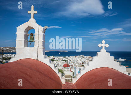 Mykonos Stadt, Mykonos, Kykladen, Griechenland Stockfoto