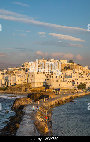 Die Stadt Naxos, Naxos, Kykladen, Griechenland Stockfoto