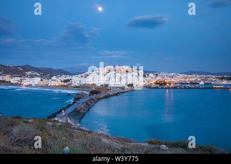 Die Stadt Naxos, Naxos, Kykladen, Griechenland Stockfoto