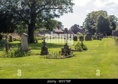 Die militärische Friedhof am Royal Hospital Kilmainham, Dublin, Irland, eine von drei Friedhöfe in diesem komplexen, dieses für Offiziere reserviert. Stockfoto