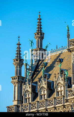 Belgien, Brüssel (Bruxelles). Maison du Roi (King's House), oder Broodhuis (Breadhouse) auf dem Grand Place (Grote Markt) Stockfoto