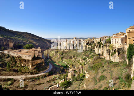 Die ummauerte Stadt Cuenca, die zum Weltkulturerbe der Unesco gehört. Castilla la Mancha, Spanien Stockfoto