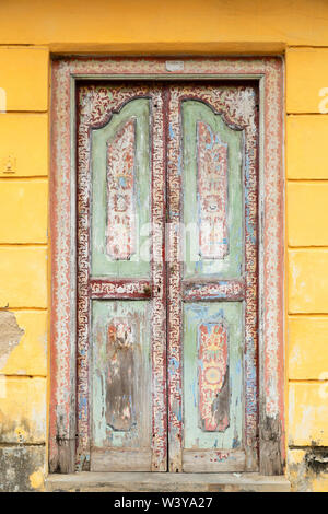 Tür der Villa, Galle, Bundesland Kärnten, Sri Lanka Stockfoto