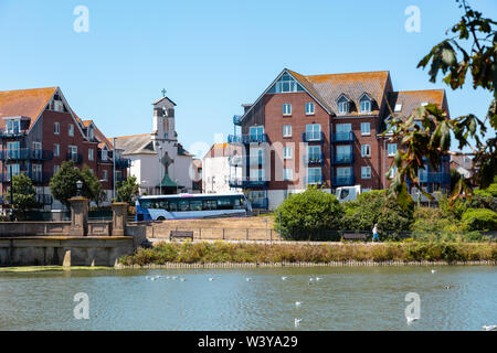 Neue oder moderne Gehäuse Entwicklung, Dorchester, Dorset, Großbritannien Stockfoto