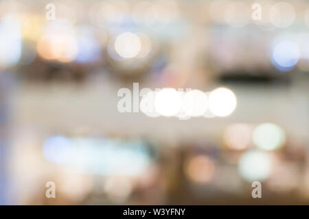 Blur Bild der Shopping Mall oder Ausstellungshalle Stockfoto