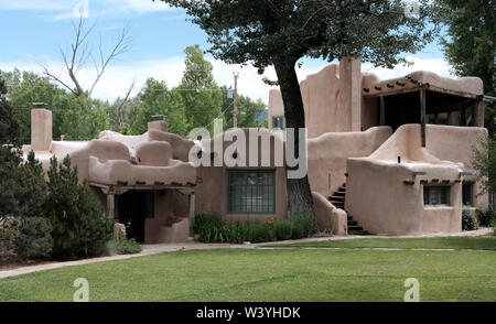 Die heilige Theresa Haus in Taos, NM Stockfoto