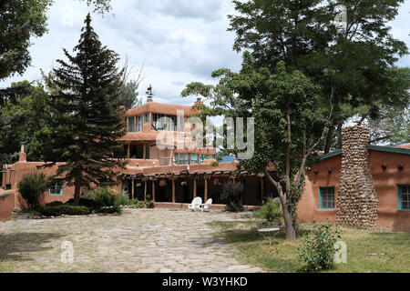 Mabel Dodge Luhan Haus in Taos, New Mexico Stockfoto