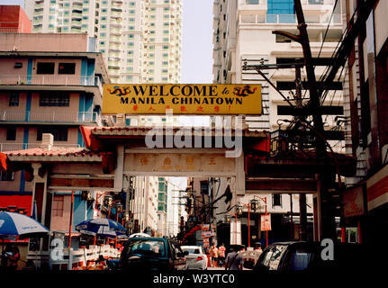 Chinatown in Manila in Luzon Manila auf den Philippinen in Südostasien Fernost Stockfoto