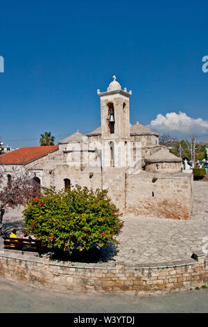 Zypern, Frühling, Yeroskipos (Geroskipos), Kirche der Heiligen Paraskevi, Älteste in Zypern Stockfoto