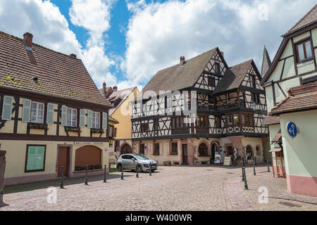 Schöne Aussicht von Keysersberg im Elsass Frankreich Stockfoto