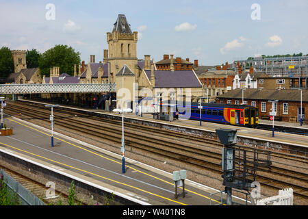 Lincoln Hauptbahnhof, Lincoln, Lincolnshire, England. Juli 2019 Stockfoto