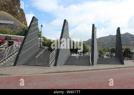 Blaenau Ffestiniog ist ein historischer Bergbau Stadt in Wales Stockfoto