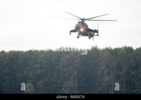 Sowjetische, polnische Streitkräfte Kampfhubschraubers Mi-24D Hind in Gdynia, Polen. 13. Juli 2019 © wojciech Strozyk/Alamy Stock Foto Stockfoto