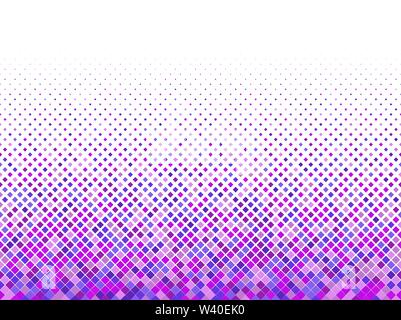 Nahtlose geometrische Dreiecke Muster Vektor. blau und rosa Farben Dreiecke auf weißem Hintergrund. Mitte Fade Out. Stock Vektor
