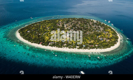 Insel Balicasag, isolierte Insel in den Philippinen Stockfoto