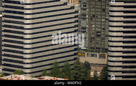 Luftbild des Metropolitan Park Towers, Seattle, Washington State, USA Stockfoto