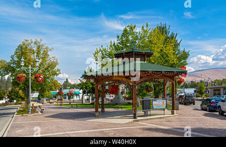 Kanada, British Columbia, Princeton, Downtown, Plaza, Pavillon, Pavillon, Park Stockfoto