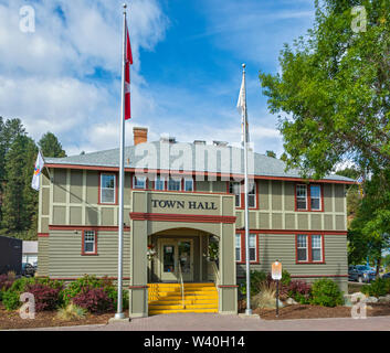 Kanada, British Columbia, Princeton, Rathaus - alte Gerichtsgebäude, erbaut 1929-30 Stockfoto