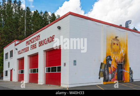 Kanada, British Columbia, Princeton, Feuer Hall Stockfoto