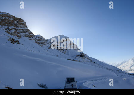 1000 Jahre alten Schlüssel Gompa ist der tibetisch-buddhistischen Kloster auf einem Hügel in einer Höhe von 4166 Meter über dem Meeresspiegel, in der spiti Stockfoto