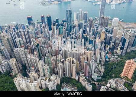 Hochhäuser in Hong Kong Stockfoto